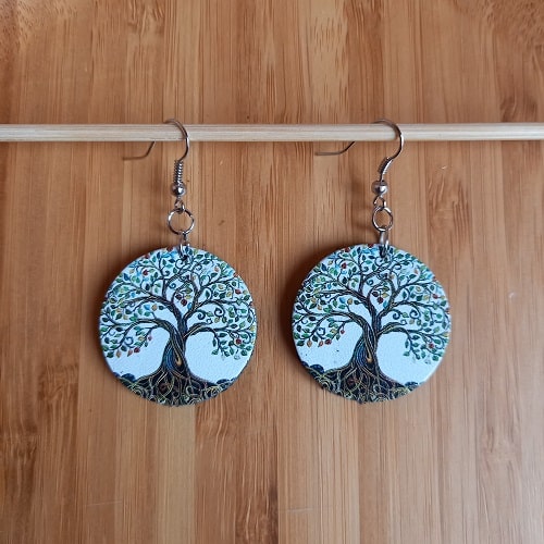 Կաշվե ականջօղ le25012